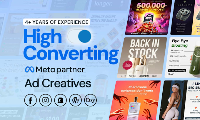 Gig Preview - Design high converting facebook ad creative