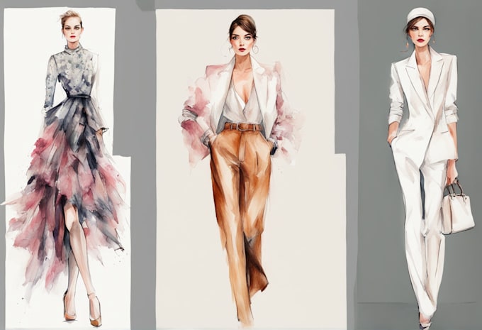 Gig Preview - Draw a professional fashion illustration