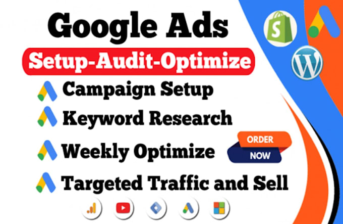 Gig Preview - Audit and optimize google ads PPC ads campaigns