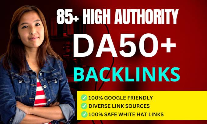 Gig Preview - Seo backlinks from high domain authority rating websites link building service