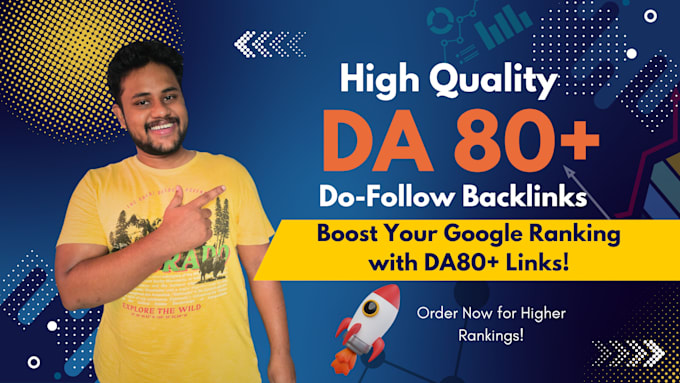 Gig Preview - Provie high quality 90 plus da do follow SEO backlinks