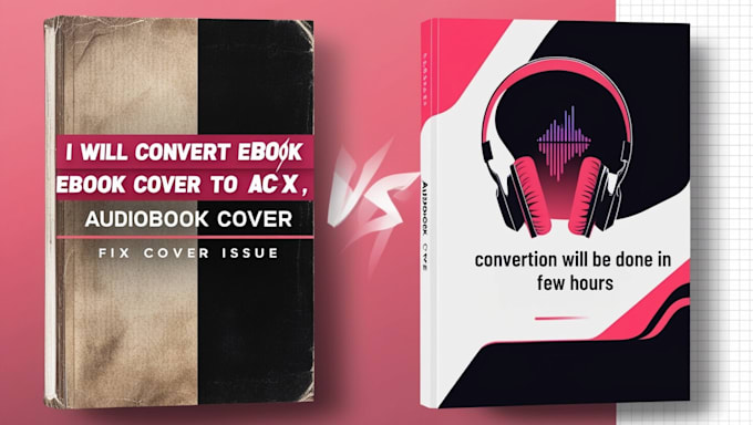 Gig Preview - Convert ebook cover to acx ,audiobook cover, fix cover issues