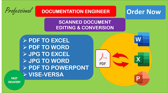 Gig Preview - Do data entry, ocr, and document conversion for you