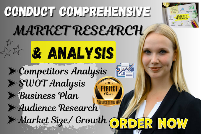 Gig Preview - Conduct in depth market research,competitor analysis,swot analysis business plan