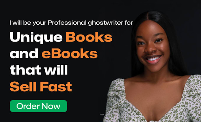 Gig Preview - Ghostwrite 30,000 words non fiction book or ebook, book writer, ghostwriter