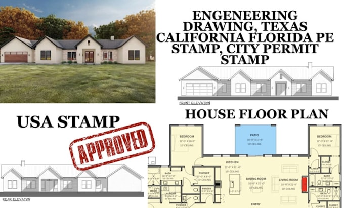 Bestseller - do professional civil engineering, architectural drawings with USA pe stamp