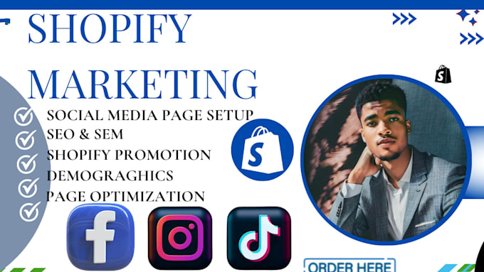 Gig Preview - Shopify ecommerce marketing social media manager shopify promotion boost sales