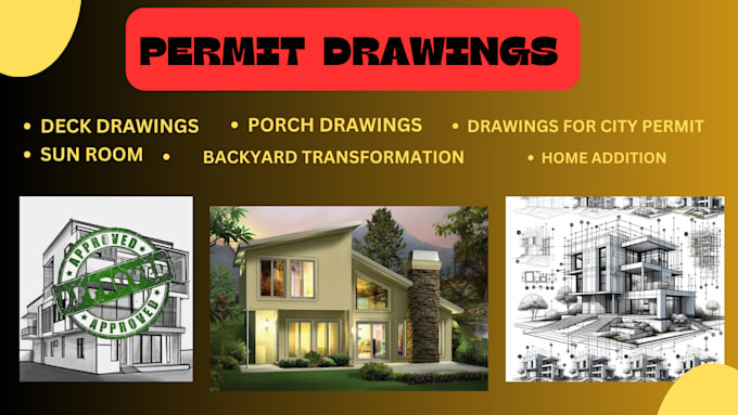 Gig Preview - Draft city permit blueprints, mep, framing plans foundation, structural drawing