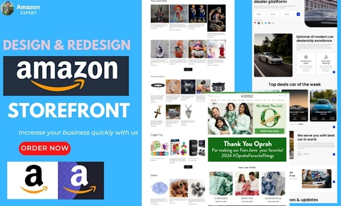 Gig Preview - Create a stunning amazon storefront brand store that convert