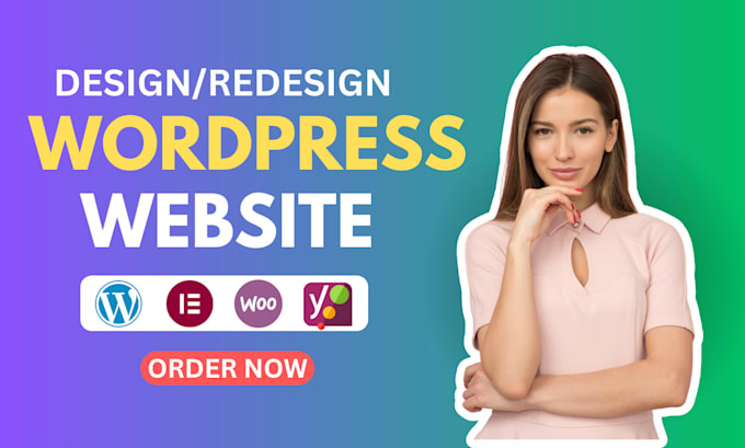 Gig Preview - Create wordpress website development, business website or blog website