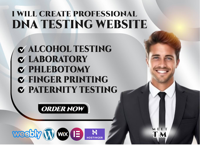 Gig Preview - Dna testing website, senior care, healthcare, home care website, nonprofit site