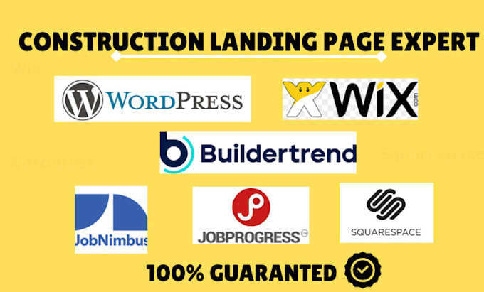 Bestseller - build construction page website wix wordpress jobnimbus buildertrend jobprogress