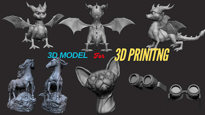 Gig Preview - Sculpt 3d miniature figurine models for 3d printing for christmas gift