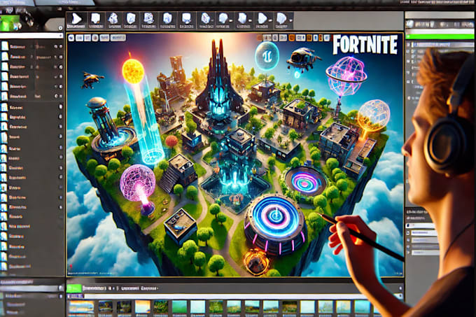 Gig Preview - Develop fortnite map creator boxfight map tycoon map uefn game 1v1 unreal engine