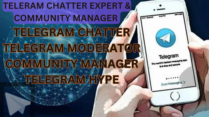 Gig Preview - Be your telegram active chatter,community manager,telegram mod, 15 hype chatters