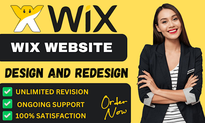 Gig Preview - Design wix website, wix website redesign, wix website development with wix SEO