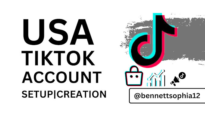 Gig Preview - Create usa tiktok usa tiktok account usa tiktok shop tik tok usa