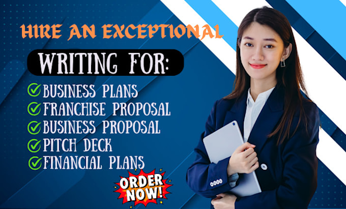 Bestseller - write business plan, franchise proposal, business plan writer for startups