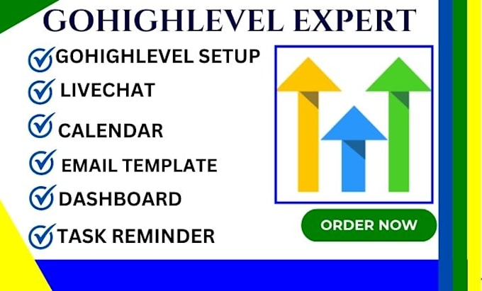 Gig Preview - Setup gohighlevel live chat calendar task reminder proposal estimate dashboard