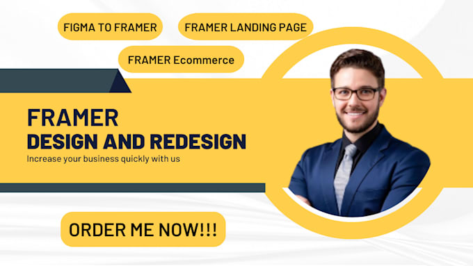 Gig Preview - Be framer website design and redesign expert