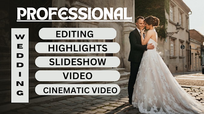 Gig Preview - Do cinematic wedding, wedding trailer, wedding video editing, wedding highlights