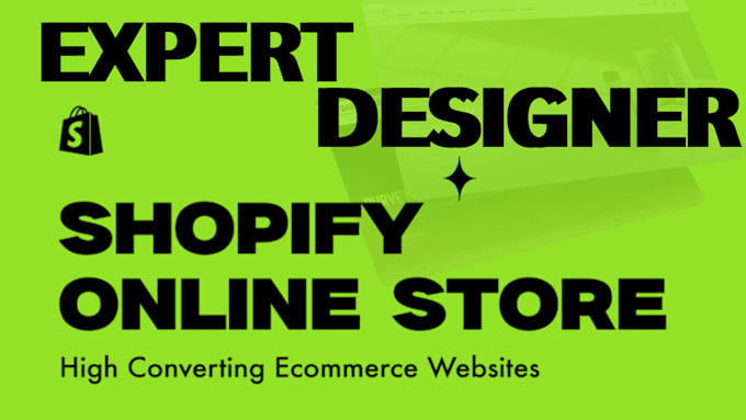 Gig Preview - Build or redesign shopify ecommerce website online store