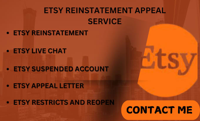 Gig Preview - Write a professional reinstatement appeal letter for etsy