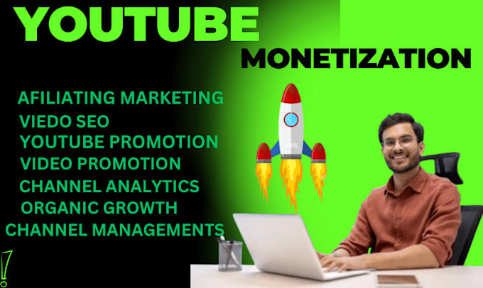 Gig Preview - Unlock youtube monetization revenue with expert setup growth