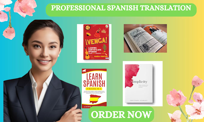 Gig Preview - Convert and format english book to spanish translate german book amazon