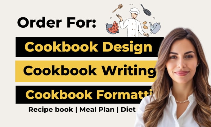 Gig Preview - Write cookbook recipe book cookbook design cookbook formatting ebook design