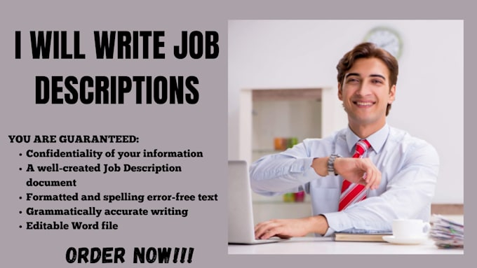 Gig Preview - Write job description as per your required job role