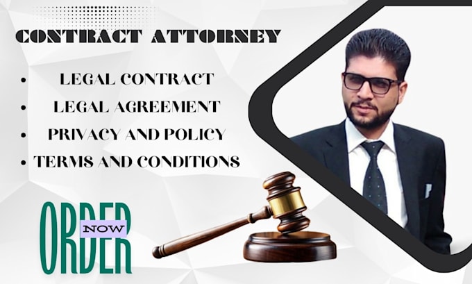 Gig Preview - Write legal contracts, agreements, nda, terms and conditions, privacy policy