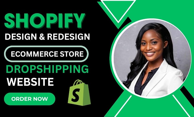 Gig Preview - Shopify website redesign shopify website design shopify website redesign