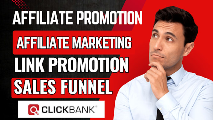 Gig Preview - Promote my affiliate link clickbank affiliate marketing sales funnel