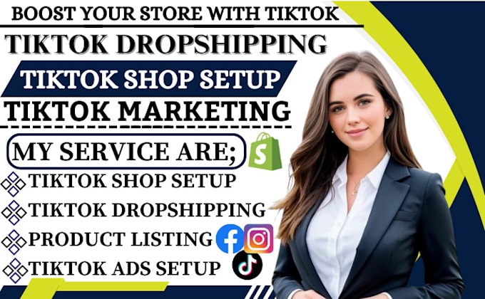 Gig Preview - Do tiktok dropshipping, tiktok shop, tiktok promotion, tiktok ads, shopify sales