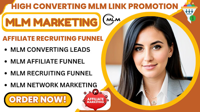 Gig Preview - Setup mlm sales funnel, mlm affiliate recruiting funnel, mlm network marketing