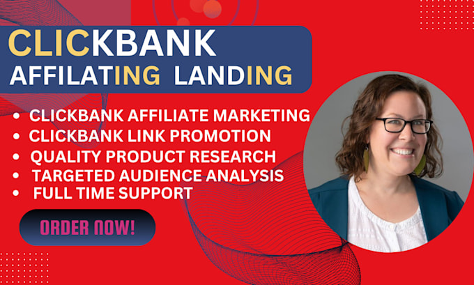 Gig Preview - Create a clickbank affiliate marketing website with a sales funnel landing page