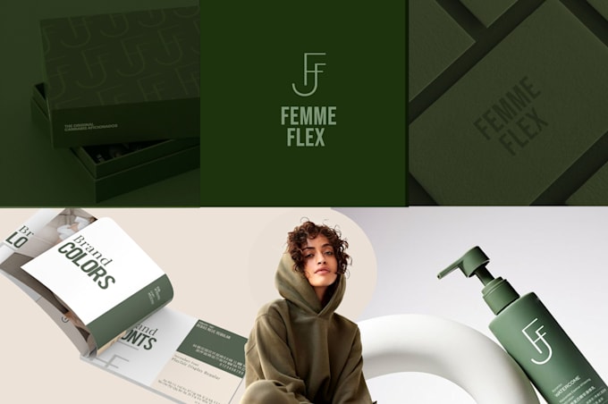 Gig Preview - Design a ful branding kit, brand guidelines, logo and brand style guide identity