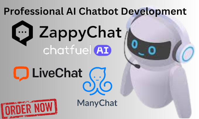 Gig Preview - Create aichatbot for socia media using zappychat manychat livechat chatfuel