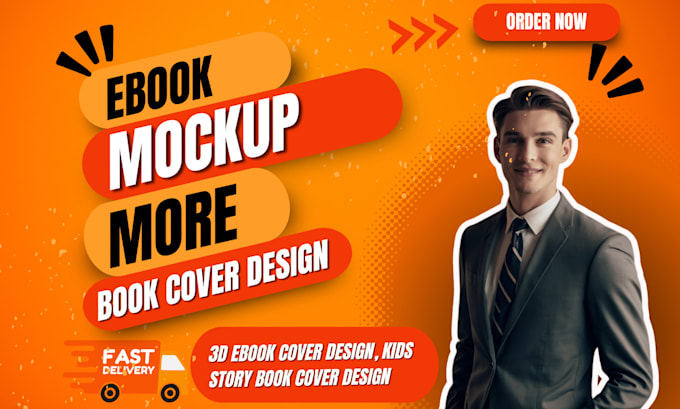 Gig Preview - Design professional book cover design or ebook cover, amazon KDP with 3d mockup