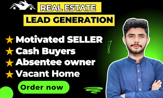 Gig Preview - Do leads generation motivated seller leads cash buyers with skip tracing