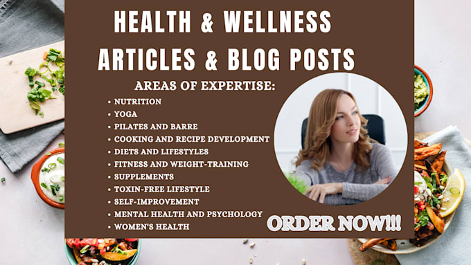 Gig Preview - Write exceptional health, nutrition, and fitness articles