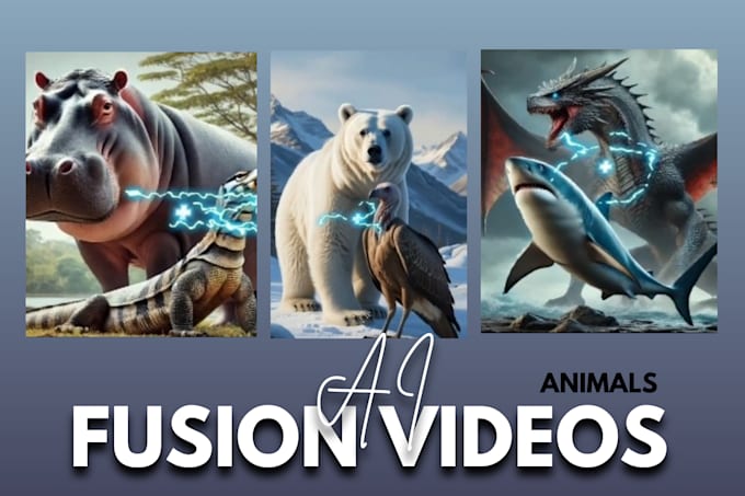 Gig Preview - Do ai hybrid animal fusion ai cat ai fusion video for tiktok youtube shorts