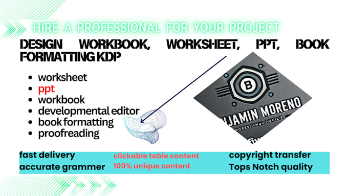 Gig Preview - Design workbook, worksheet, ppt, book formatting  kdp