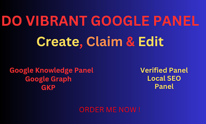 Gig Preview - Create standard google knowledge panel for passional, company or brand, panel