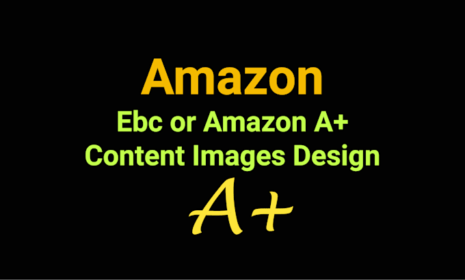 Gig Preview - Create amazon a plus content image