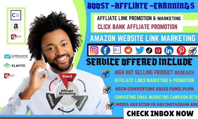 Gig Preview - Do affiliate link promotion optimization campaign ads to boost affiliate sales