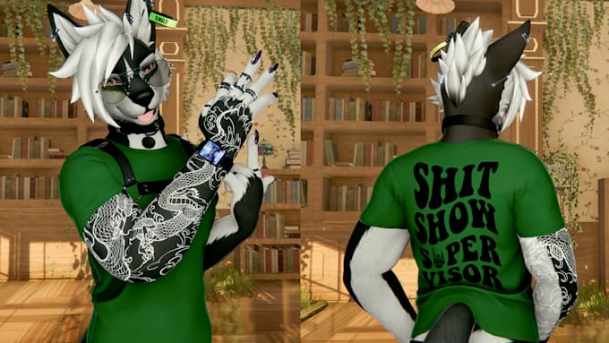 Gig Preview - Custom vrchat avatar, 3d model vtuber furry avatar vrchat world vrc nsfw