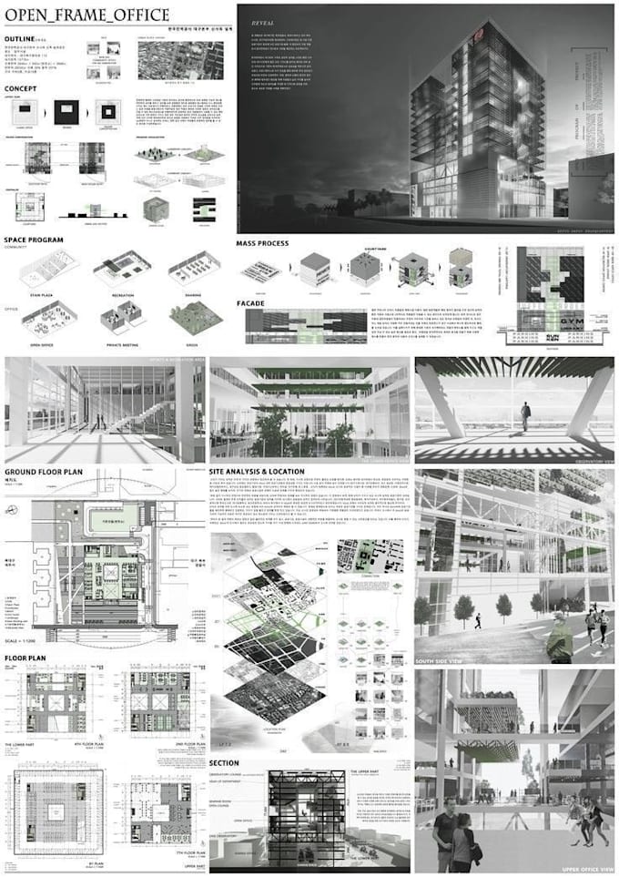 Gig Preview - Do aesthetic presentation sheets, panels, posters,portfolio