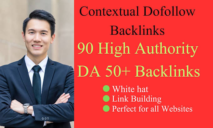 Gig Preview - Do contextual backlinks white hat SEO and high quality da links